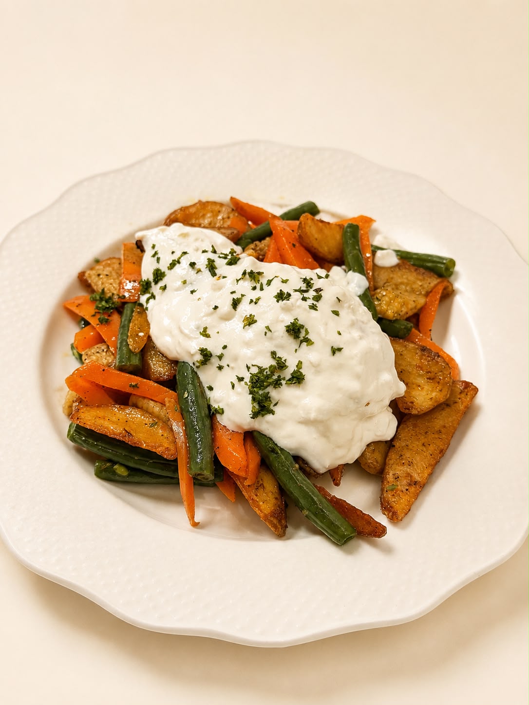 Chicken Steak with White Sauce