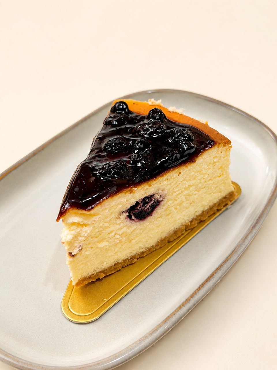 Baked Blueberry Cheesecake