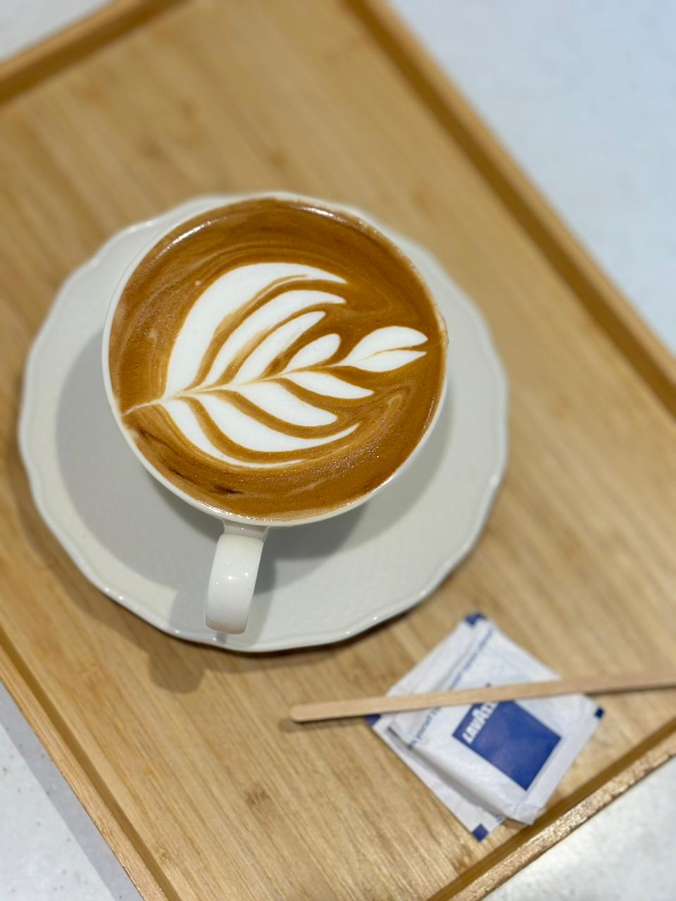 Hot coffee and cappuccino